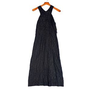 NWT Sam Edelman Criss Cross Lace Neck Black Dress Sz 8 Style 72K341